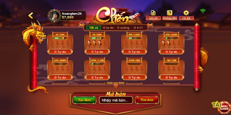 Quy trình diễn ra cách đánh của game Chắn